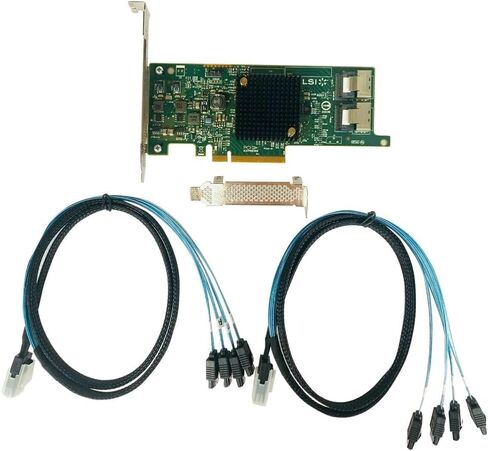 LSI 9207-8I بطاقة تحكم RAID 6GBS SAS SATA PCI-E 3.0 HBA IT MODE CARD in Kuwait
