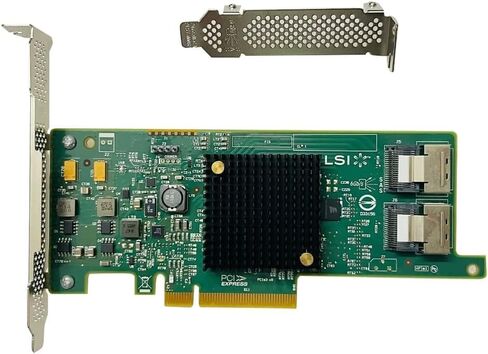LSI 9207-8I بطاقة تحكم RAID 6GBS SAS SATA PCI-E 3.0 HBA IT MODE CARD in Kuwait