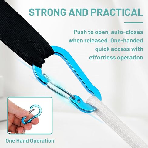 مقاطع carabiner من الألومنيوم متعددة الحزم ، 2 "ربيع خفيفة للغاية وقفل للمفاتيح والمشي لمسافات طويلة والأنشطة الخارجية in Saudi Arabia
