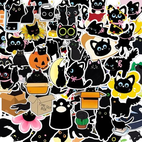 Kathy & Jiggs 100 Funny Cat Meme Stickers - شارات الفينيل المضادة للماء (2-3 بوصة) للمجلة ، الكمبيوتر المحمول ، زجاجة ماء ، لوح التزلج ، الأمتعة - هدية Kawaii للأطفال ، المراهقين ، البالغين in Kuwait