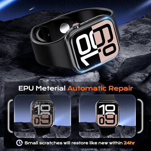 6 pack for Apple Watch Series 9 8 7 Screen Protector 45mm HD Soft EPU Film [Not Glass] iWatch Protector Easy to Install Self-Healing Anti Scratch 0 Bubble HD Touch Sensitive in Kuwait