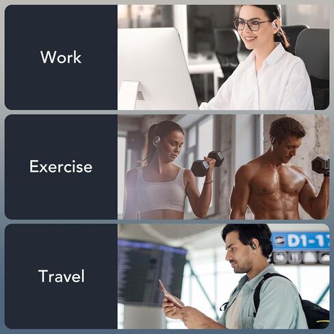 سماعات الرأس المفتوحة في الأذن ، والبلوتوث اللاسلكي المفتوح ، وسماعات توصيل العظام المقاومة للماء ، والصوت المؤثر مع دفعة باس التكيفية ، وسماعات التشغيل المريحة ، والأصفر ، in Kuwait