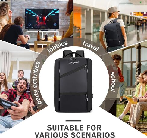 Gaming Travel Backpack for PS5/PS5 Slim, Protective Carrying Case Storage Bag Compatible with PlayStation 5 Console with USB Port for Game Disc, Controllers and More Gaming Accessories in Saudi Arabia