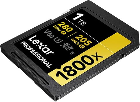 Lexar Gold Series Professional 1800x 1TB UHS-II SDXC Card in Saudi Arabia