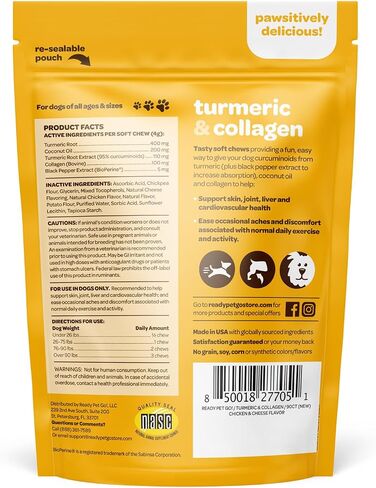 Dog Allergy Relief Chews - Boosting Immunity & Providing Seasonal Allergy Support for Canines - Dog Allergy Treats with Probiotics, Colostrum, Omega-3, & Apple Cider Vinegar - 90 Zesty Cheese Chews in Kuwait