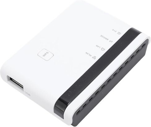 VBESTLIFE 4 PORT USB Print Server مع Gigabit Ethernet & Wireless 2.4 جيجا هرتز ، جسر LAN متعدد الوضع للفوز ، OS X ، Plug & Play مشاركة ما يصل إلى 4 طابعات (الولايات المتحدة) in Saudi Arabia