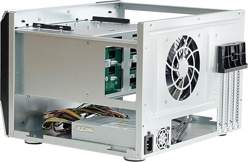 Generic Zhenloonog-X86 8 Bay Disk Disk Drive Hot Swappble NAS Case Server هيكل تخزين 12 جيجا بايت SFF8643 دعم MATX/ITX MB مع تعزيز ENP7140B 400W Flex PSU/USB3.0 * 2 2 in Saudi Arabia