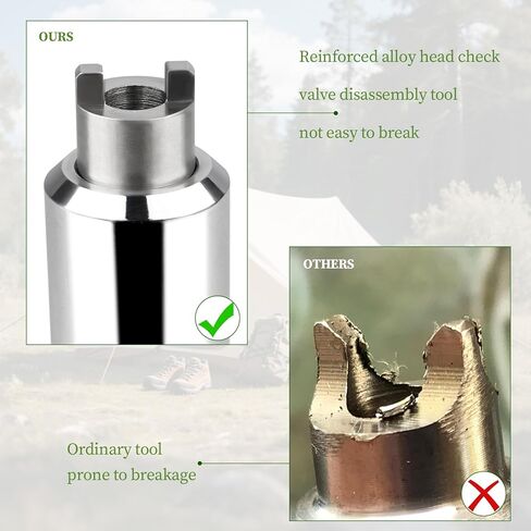 Check Valve Removal Wrench Compatible with Coleman Lantern Stove – Professional Tool for Easy Valve Removal, Tool Tips Made with High-Strength Alloy Material, Fits 200A, 220, 222, 226, 228 More Models in Kuwait