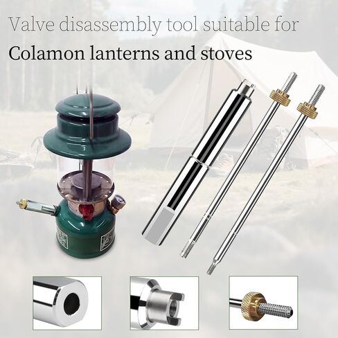 Check Valve Removal Wrench Compatible with Coleman Lantern Stove – Professional Tool for Easy Valve Removal, Tool Tips Made with High-Strength Alloy Material, Fits 200A, 220, 222, 226, 228 More Models in Kuwait