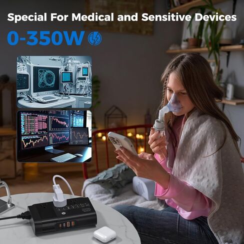 500W محول جهد موجة جيبية نقية الولايات المتحدة إلى أوروبا ، محول 220 فولت إلى 110 فولت للسفر الأوروبي ، محول محول الطاقة كومبو PD ل CPAP Fordener in Kuwait