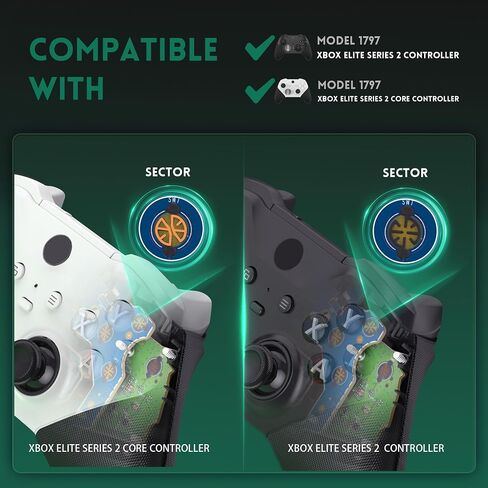أزرار Clicky كاملة من أجل Xbox Elite Series 2 أزرار Abxy Contraster ، مفاتيح اللمس المريحة LT RT A B X Y Mouse Click Kit لـ Xbox Elite Series 2 Core Controller (Model 1797) in Saudi Arabia