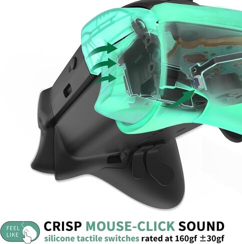 أزرار Clicky كاملة من أجل Xbox Elite Series 2 أزرار Abxy Contraster ، مفاتيح اللمس المريحة LT RT A B X Y Mouse Click Kit لـ Xbox Elite Series 2 Core Controller (Model 1797) in Saudi Arabia