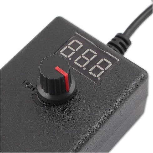 محول الطاقة القابل للتعديل AC إلى DC 3V-12V 3V-24V 9V-24V مع شاشة عرض العرض العالمي 12V 1A 2A محول شاحن التبديل (مع ذكر أنثى DC ، US_9V-24V 1A) in Kuwait