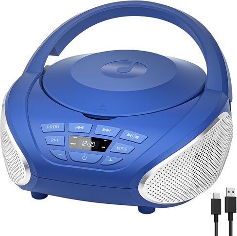 Gueray CD Player Boombox: مشغلات الراديو الأقراص المضغوطة مع مكبرات صوت هوم صوتي FM Radio Aux الدعم الدعم مدخلات وضع التشغيل وضع التشغيل Prog Progr. in Kuwait