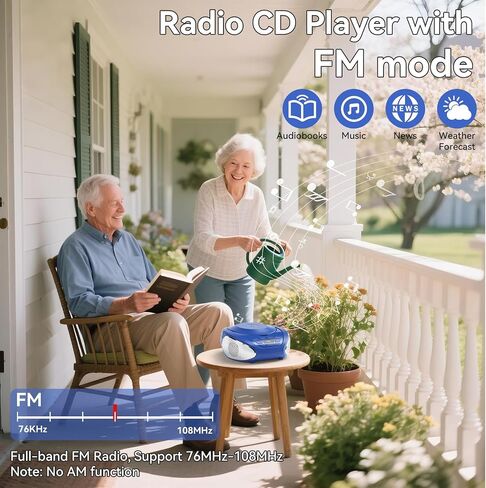 Gueray CD Player Boombox: مشغلات الراديو الأقراص المضغوطة مع مكبرات صوت هوم صوتي FM Radio Aux الدعم الدعم مدخلات وضع التشغيل وضع التشغيل Prog Progr. in Kuwait