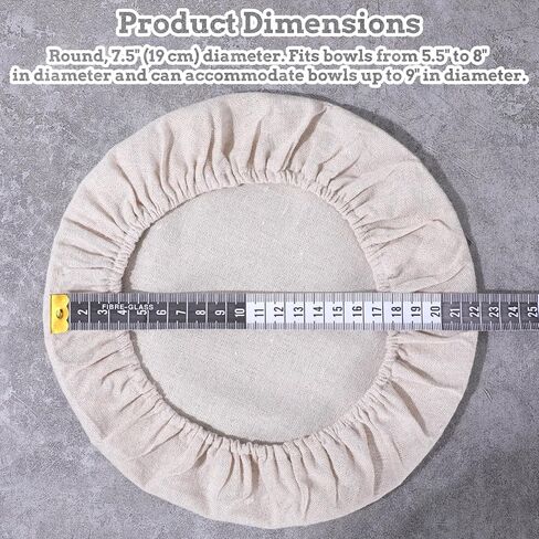 4 Pack Sourdough Bowl Covers, Reusable Bread Bowl Cover Fits 5"-8.5" Diameter Bowls and Jar Mouth, Cloth Bowls Covers for Bread Proofing in Saudi Arabia