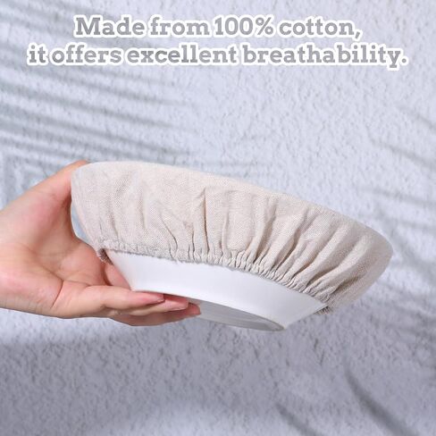 4 Pack Sourdough Bowl Covers, Reusable Bread Bowl Cover Fits 5"-8.5" Diameter Bowls and Jar Mouth, Cloth Bowls Covers for Bread Proofing in Saudi Arabia