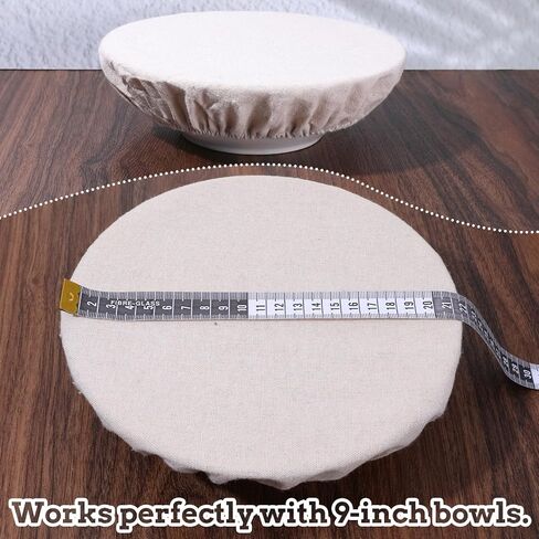 4 Pack Sourdough Bowl Covers, Reusable Bread Bowl Cover Fits 5"-8.5" Diameter Bowls and Jar Mouth, Cloth Bowls Covers for Bread Proofing in Saudi Arabia