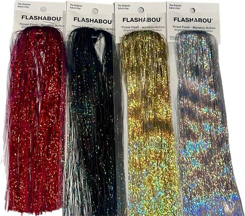 3D Color Effect Hedron Holographic Flashabou Metallic Tinsel Flash Skirt Material Great for Anything from Fly Tying to Offshore Trolling Lures in Saudi Arabia
