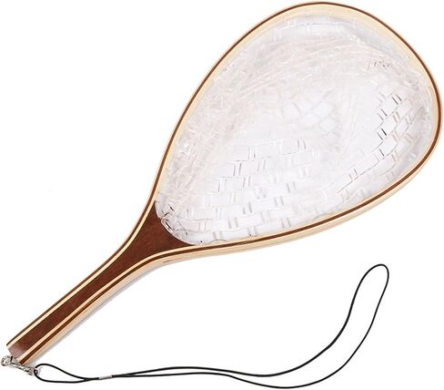 Fly Fishing Net, Soft Mesh Trout with Handle, Catch and Release Landing for Freshwater, Saltwater, Gift for Anglers & Fly Fishing Enthusiasts in Saudi Arabia