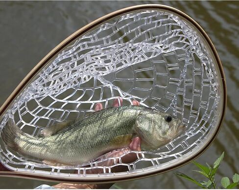 Fly Fishing Net, Soft Mesh Trout with Handle, Catch and Release Landing for Freshwater, Saltwater, Gift for Anglers & Fly Fishing Enthusiasts in Saudi Arabia