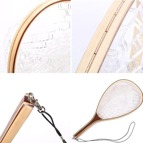 Fly Fishing Net, Soft Mesh Trout with Handle, Catch and Release Landing for Freshwater, Saltwater, Gift for Anglers & Fly Fishing Enthusiasts in Saudi Arabia