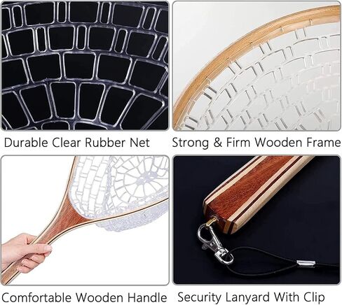 Fly Fishing Net, Soft Mesh Trout with Handle, Catch and Release Landing for Freshwater, Saltwater, Gift for Anglers & Fly Fishing Enthusiasts in Saudi Arabia