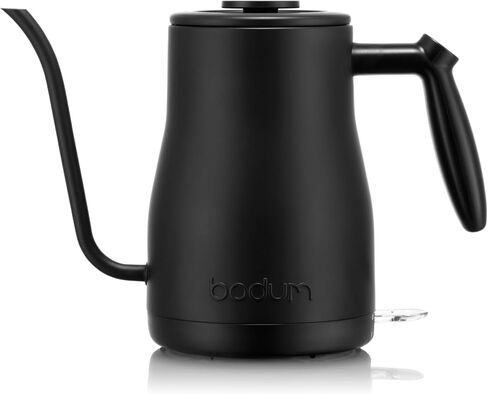 Bodum 34oz Bistro Gooseneck Electric Water Kettle, Pour Over Coffee & Tea, Brushed Stainless Steel in Saudi Arabia