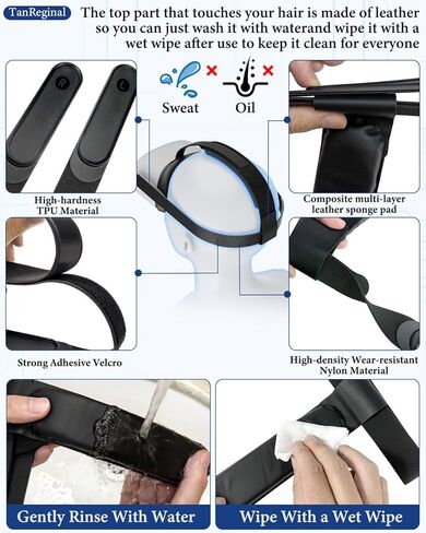 Head Strap for 0culus Quest 2, Replacement HeadStrap Compatible with Met-a Quest 2, Vr Headset Strap for Me-ta 0culus Quest2 Accessories（Black） in Kuwait