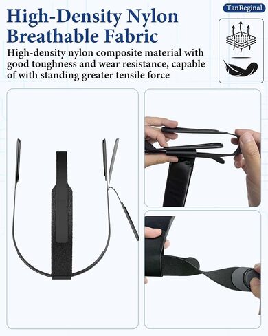 Head Strap for 0culus Quest 2, Replacement HeadStrap Compatible with Met-a Quest 2, Vr Headset Strap for Me-ta 0culus Quest2 Accessories（Black） in Kuwait