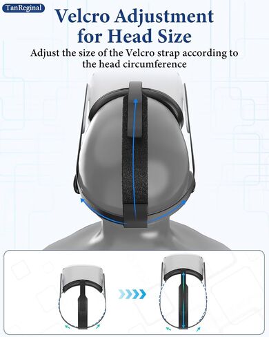 Head Strap for 0culus Quest 2, Replacement HeadStrap Compatible with Met-a Quest 2, Vr Headset Strap for Me-ta 0culus Quest2 Accessories（Black） in Kuwait