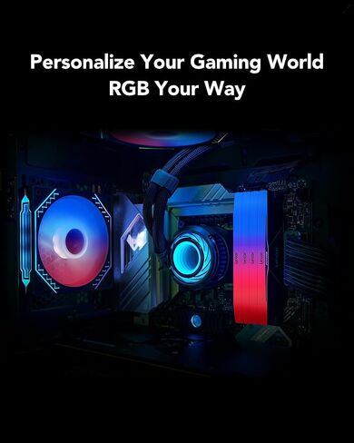 lexar ares gen2 RGB DDR5 RAM 32GB KIT (2x16GB) 6000MHz CL30 ، 288-Pin UDIMM STEP ، ذاكرة كمبيوتر ألعاب PC ، لـ Intel XMP 3.0/AMD Expo/CL30-38-38-76/1.4V (LD5U1G60C30C30BR-RGD) in Kuwait