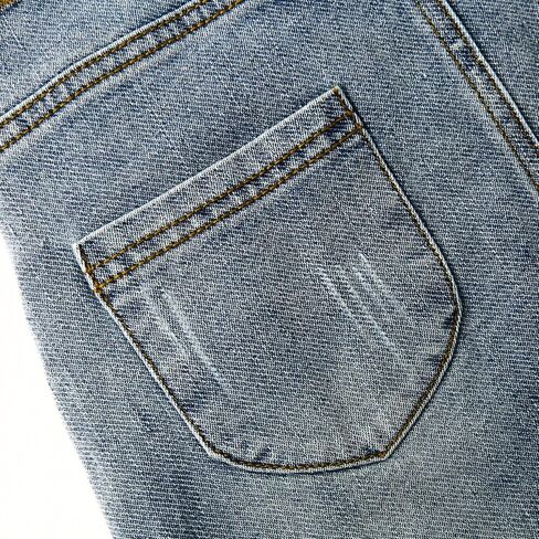Girls Denim Skirts,Baby Little Big Girls Ripped Soft Stretchy Jeans Overall Dress in Saudi Arabia