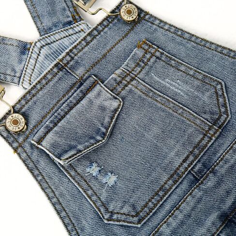 Girls Denim Skirts,Baby Little Big Girls Ripped Soft Stretchy Jeans Overall Dress in Saudi Arabia