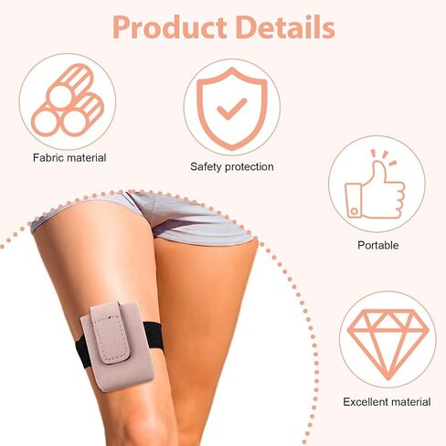 Insulin Pump Holder - Compatible with t:Slim/t:Slim X2 - Adjustable Diabetic Pump Case - Diabetic Insulin Pump Belts Armband for Adults & Kids - Diabetic Pouch Belt for Sports (S Arm) in Kuwait