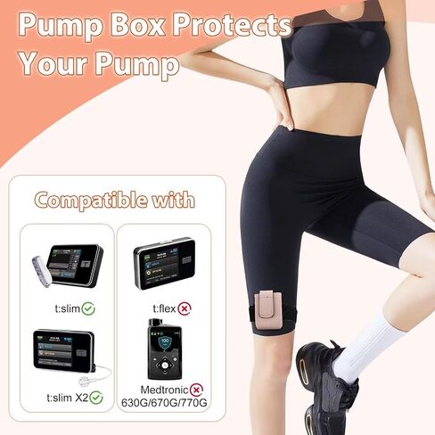 Insulin Pump Holder - Compatible with t:Slim/t:Slim X2 - Adjustable Diabetic Pump Case - Diabetic Insulin Pump Belts Armband for Adults & Kids - Diabetic Pouch Belt for Sports (S Arm) in Kuwait