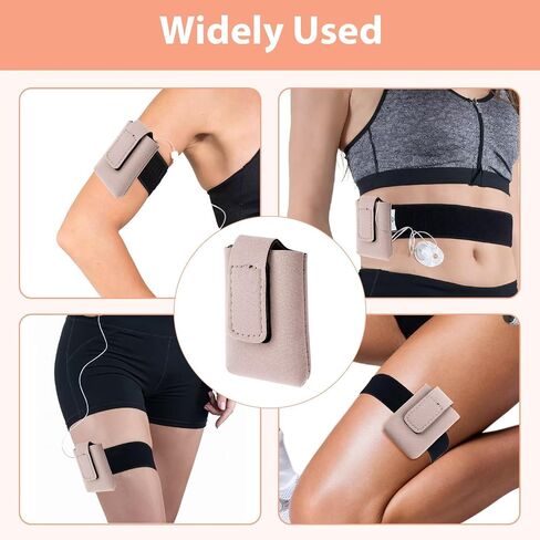 Insulin Pump Holder - Compatible with t:Slim/t:Slim X2 - Adjustable Diabetic Pump Case - Diabetic Insulin Pump Belts Armband for Adults & Kids - Diabetic Pouch Belt for Sports (S Arm) in Kuwait