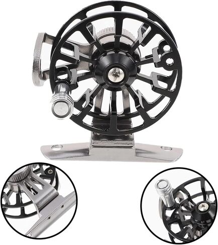 Creative Ice Fishing Reel with Slip Handle Durable Full Metal Construction Thick Cast Ring for Low Resistance Strong Performance for River and Lake Fishing in Saudi Arabia