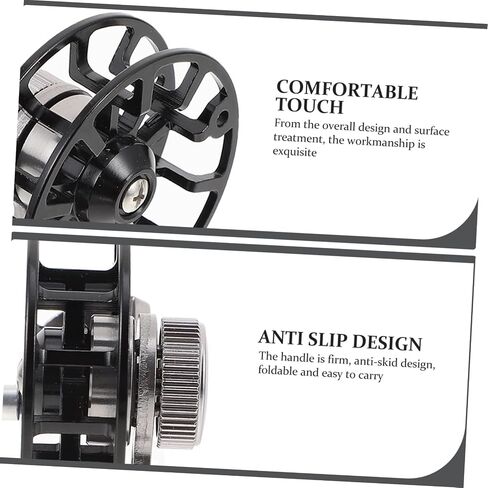 Creative Ice Fishing Reel with Slip Handle Durable Full Metal Construction Thick Cast Ring for Low Resistance Strong Performance for River and Lake Fishing in Saudi Arabia