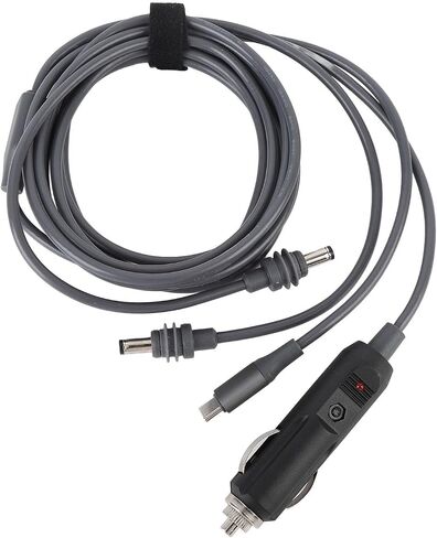 3 in 1 DC Power Cable, 100W USB C 12-24V Car Charger DC Male Plug for Satellite Accessories with 18AWG Wire for Laptops Camping (10meters) in Saudi Arabia