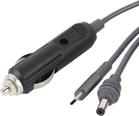 3 in 1 DC Power Cable, 100W USB C 12-24V Car Charger DC Male Plug for Satellite Accessories with 18AWG Wire for Laptops Camping (10meters) in Saudi Arabia
