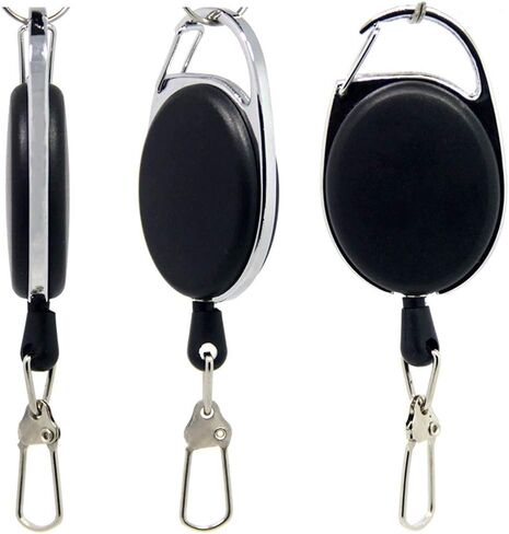 6PCS Fishing Zinger Retractors with 360 Degree Rotation Buckle for Fishing Climbing Hiking Outdoor Sports in Saudi Arabia