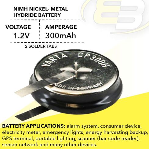 (حزمة) 1/CP300H-TABS 1.2V 300MAH NIMH بطارية مع تبويب أجهزة إنذار سيارة GPS TRACKERS in Kuwait
