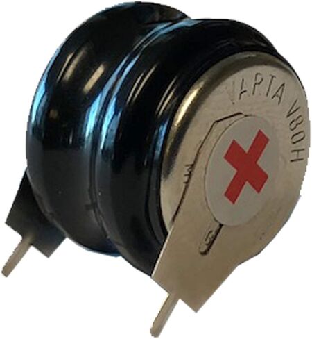 2/V80H-2P 2.4V 80MAH NIMH بطارية مع 2 دبابيس للإضاءة ، والساعات الصناعية ، GPS-TRACKER ، منارة لاسلكية ، ecall ، تتبع المركبات ، إنذار السيارة ، الطاقة الشمسية in Kuwait