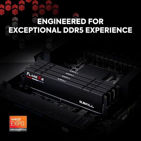 G.Skill Flare X5 Series DDR5 RAM (AMD Expo & Intel XMP 3.0) 128GB (2x64GB) 6000mt/S CL34-44-44-96 in Saudi Arabia