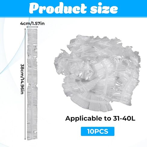 10 PCS Disposable Backpack Rain Cover Waterproof, Portable Waterproof Bag Cover Compact Raincoat Rain-Cover for Backpack Elastic Covers Protector for Outdoor Camping Hiking Cycling Emergency, 30L-40L in Saudi Arabia