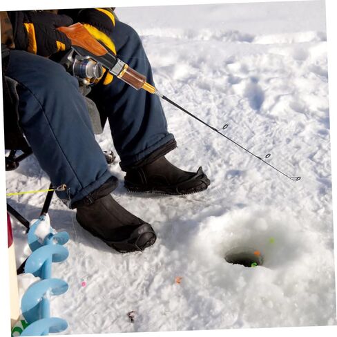 Happyyyami Ice Fishing Pole Telescopic Handle أداة صيد شتوية محمولة للاستخدام الخفيف في الهواء in Kuwait