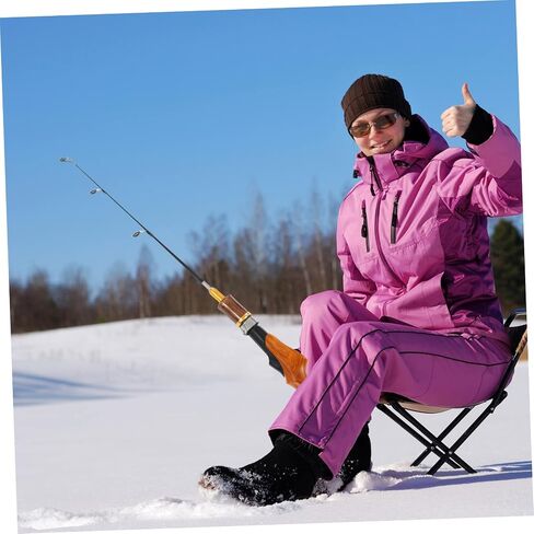 Happyyyami Ice Fishing Pole Telescopic Handle أداة صيد شتوية محمولة للاستخدام الخفيف في الهواء in Kuwait