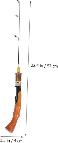 Happyyyami Ice Fishing Pole Telescopic Handle أداة صيد شتوية محمولة للاستخدام الخفيف في الهواء in Kuwait
