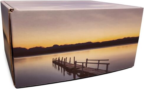 TSA Approved Fly-Safe and Temporary Travel Cremation Urn Kit for Human Ashes - Airline Friendly - 200 Cubic Inch Capacity - Airline-Ready Black Plastic Urn with Included Travel Box in Kuwait